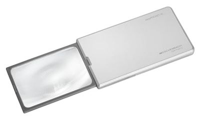 Eschenbach Vergrootglazen easyPocket XL 75x50mm, 2,5x, zilver