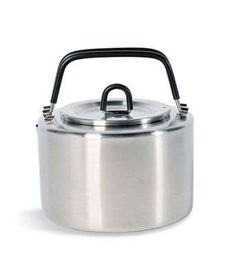 Tatonka Kettle H2O Pot 1.5 L - Stainless Steel Kettle with Foldable Insulated Handles and Lid - Food-Safe and Resistant to Fruit Acids - 1.5 Litres