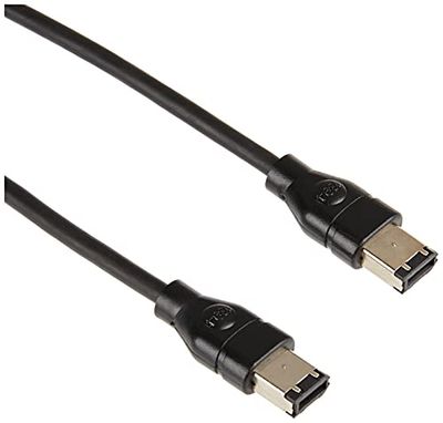 Pro Signal PS11260 FireWire (IEEE 1394) 6 Pin Male to 6 Pin Male Lead, 3m, Black