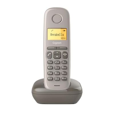 Gigaset A170 Solo Téléphone fixe sans fil DECT/GAP Taupe [Version Française]