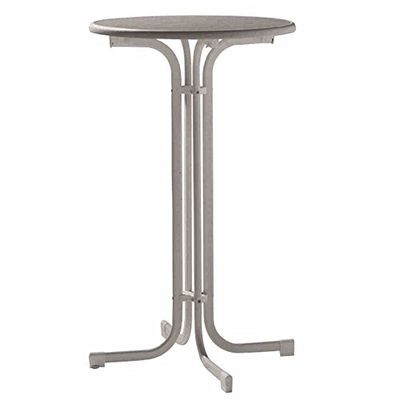 Sieger 237/G Table de Brasserie Haut Acier/Fer Gris 70 x 70 x 112 cm