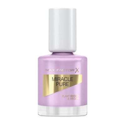 Max Factor Miracle Pure Nail Polish, Serene Amethyst, Healing Crystal Collection, Plant-Based, Vegan Formula, High Shine, Very Quick Drying, Healthy-Looking Nails, 12ml