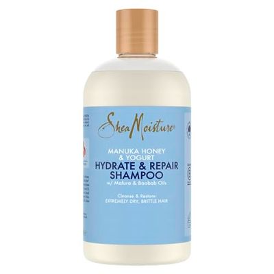 SheaMoisture Miele di manuka e yogurt Hydrate & Repair Shampoo, per capelli estremamente secchi e fragili 384 ml