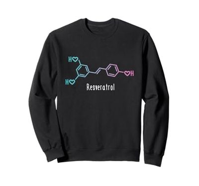 Resveratrolo Formula Molecolare Amanti di chimica e biologia Felpa