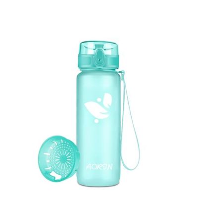 AORIN Sport vattenflaska - 350 ml/500 ml/750 ml/1L, Tritan gymflaska BPA-fri och dricksflaskor, läckagesäker, flipplock med ett klick/barn, vuxna, gym, utomhussport