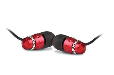 Maroo ICE Collection - Auricolari con cristalli trasparenti - Rosso scarlatto
