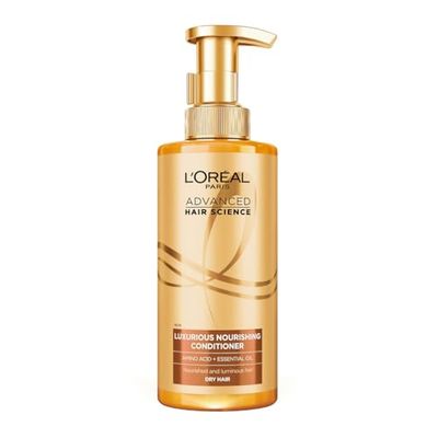 L'Oréal Paris - Après-Shampooing Rituel Nourrissant & Démêlant - Nutrition 48H & Brillance Miroir - Acide Aminé & Huile Essentielle Pure - Pour Cheveux Secs & Ternes - Advanced Hair Science - 440 ml