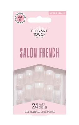 Elegant Touch Natural French Ongles 103 Rose/Chaire Effet Terni Taille M