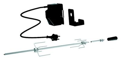 Tepro 8591 Accessori per Grill Set di spiedini per Grill universali per Funzionamento a Rete in Acciaio Inossidabile, Argento/Nero, 10x95x12 cm