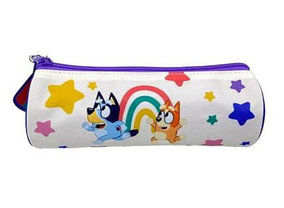 CYPBRANDS CyP Brands-Bluey, pennenetui, schoolmateriaal, kleuterschool, regenboog, meerkleurig, officieel product, Meerkleurig, Estandar