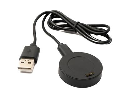 System-S USB 2.0 kabel 80 cm laadstation voor Huawei Watch 1 Smartwatch 5V adapter in zwart