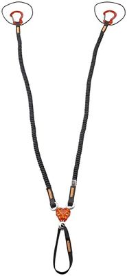 C.A.M.P. X-GYRO Leash LEASH-92/147 cm Unisex-Adult, Noir/Orange, 92/147 cm