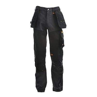 DEWALT Dewmem3229-tb Memphis-Pantaloni con Fondina in Vita, 81 cm, Gamba 73,7 cm, Nero/Grigio, 32W / 29L Uomo