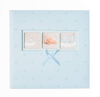 Grupo Erik AF200101506 Álbum de Fotos Memo Baby Polka Blue, Celeste Nubes, 22,7 x 22,2 x 5 cm