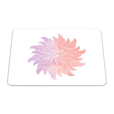 Bonamaison, Tappetino per mouse rettangolare, con stampa digitale, antiscivolo, per ufficio e casa, dimensioni: 22 x 18 cm