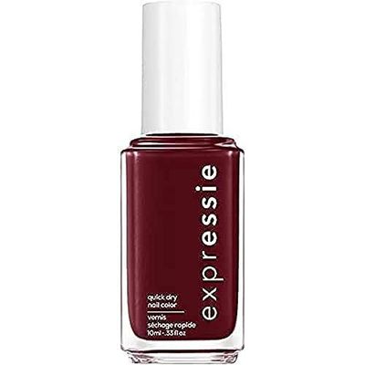 Essie ExprEssie Quick Dry Formula, Purple Burgundy Nail Polish 290 Not So Low Key