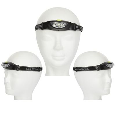 VELLEMAN - EHL7N Sportieve LED hoofdlamp extra helder voor wandelen, trekking, kamperen, O 179161