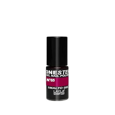 LAYLA Cosmetics One Step Gel Vernis à Ongles Red Plum, 1er Pack (1 x 5 ml)