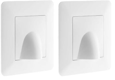 Plaque sortie de câble 16A Blanc - Artezo (Lot de 2)