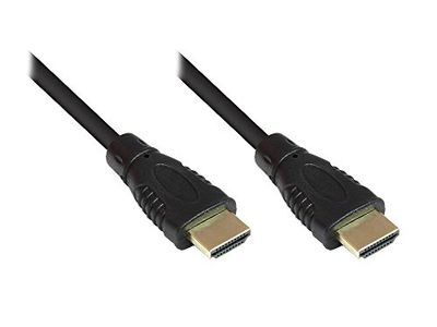 Good Connections 4514-020 HDMI-kabel met Ethernet 24K vergulde stekkers en koperen contacten, 2m zwart