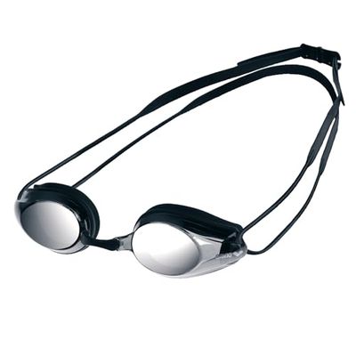 arena Tracks Mirror Óculos de natação unissexo, óculos de competição para adultos, lentes de espelho anti-embaciamento, proteção UV, 4 pontes nasais intercambiáveis, juntas de silicone