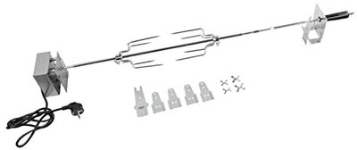 Campingaz juego para asar pollos u otras aves, asador universal para barbacoas Campingaz 3 Series y 4 Series, pincho eléctrico con tenedor y motor