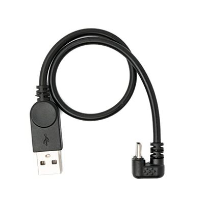 System-S USB 3.1 U Turn 180° kabel 30 cm type C male naar 2.0 type A stekker hoek zwart