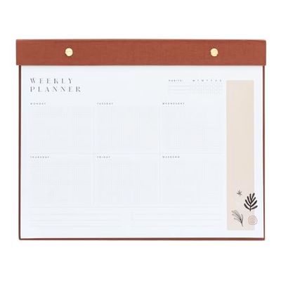 Kokonote Weekly Planner - Kalima | A4 Planner, Desk Organiser, Family Planner, 64 Tear Off Pages, Desk Calendar, Organiser Planner, To Do List Book, Weekly Desk Planner, Cute Stationery