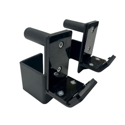 HulkFit Pro Series J Hooks with Pad Ganchos en J, Unisex, Negro