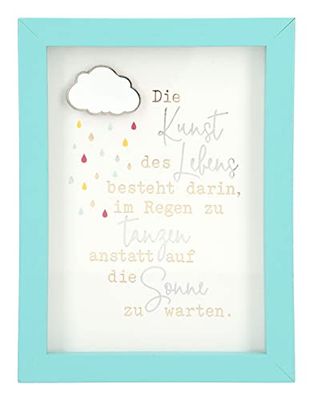 Depesche 11626-006 Cadre photo avec compliment, petit cadre décoratif avec joli dicton d'environ 12 x 9 x 1,9 cm, idéal comme cadeau ou petite attention
