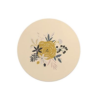 Questo Casa, Tapis de Souris Rond imprimé numérique avec Fond antidérapant pour Bureau et Maison Diamètre 22 cm