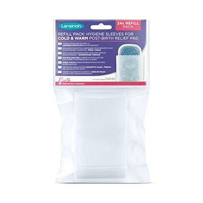 Lansinoh Capas descartáveis para compressão frio calor dor pós-parto, cor branca