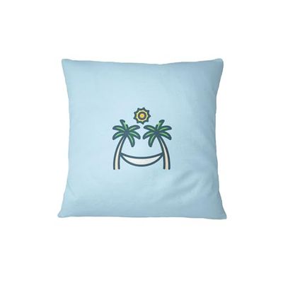 Bona Basics, Funda de cojín Decorativa, Funda de cojín Decorativa, decoración del hogar, para sofá, cafetería, Tamaño: 45X45 cm, Color: Azul Claro
