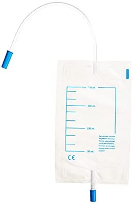 GIMA - Urinetas voor poten 750 cc, tube 35 cm, in polybag compleet met push-pull drain, verpakking van 30, 28708