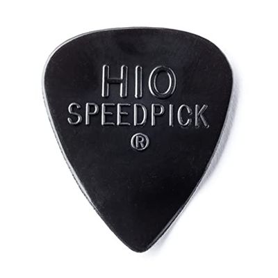 JIM DUNLOP Púas Delrin SpeedStandard, Saco de 24, Negro, Diestro, duro