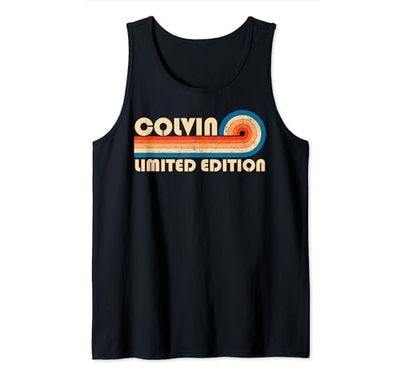 COLVIN Surname Retro Vintage 80s 90s Birthday Reunion Camiseta sin Mangas