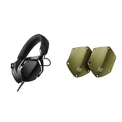 V-Moda M-200 Studio Cuffie Monitor Professionali (Nero) con Copri-Padiglioni Personalizzabili, Intercambiabili in Alluminio per le Cuffie M-200 Verde muschio