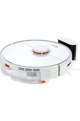 roborock S5 Max XM200018, Robot aspirapolvere, Potenza di aspirazione 2000 Pa, Durata della Batteria 180 min, Contenitore Polvere 460 ml, 290 ml, Policarbonato, Bianco