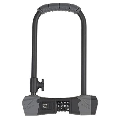 Yale YCUL2/13/230/1 Zapięcie Rowerowe, U Lock, 230 mm, Stal Hartowana, Zamek Szyfrowy, Standardowe Bezpieczeństwo