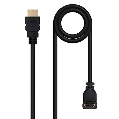 Brightium Câble HDMI coudé V1.4 haute vitesse HEC A/M-A/M 1,8 m - Connexion de haute qualité pour transmettre de la vidéo et de l'audio sur des appareils électroniques.