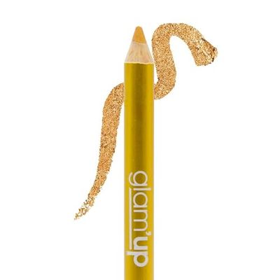 Glam'Up Paris - Crayon à Maquillage Lèvres et Yeux - Eyeliner et Lip Liner - Longue Tenue - Texture Onctueuse - Couleur Intense - Haute Précision - Facile à Appliquer - N°04 - Pure Gold