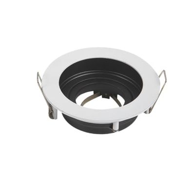 Witte unidirectionele lamphouder, ideaal voor het creëren van elegante en moderne omgevingen. Het minimalistische ontwerp past zich aan elke ruimte aan en biedt gericht licht en stijl.