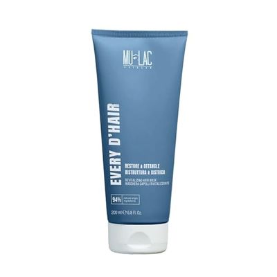 MULAC | Every d'Hair Maschera Capelli Rivitalizzante con Fiber&Scalp Algagel, Azione Districante e Setificante, 200ml
