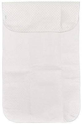 Meyco 577094 Cubierta de colchón Antideslizante Cama Individual, Blanco