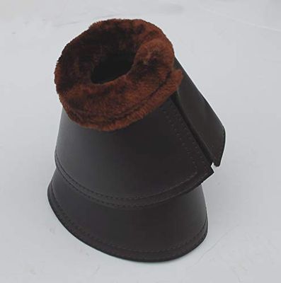 Rhinegold Fleece Trim neopren överräckande stövlar Brown/Brown L