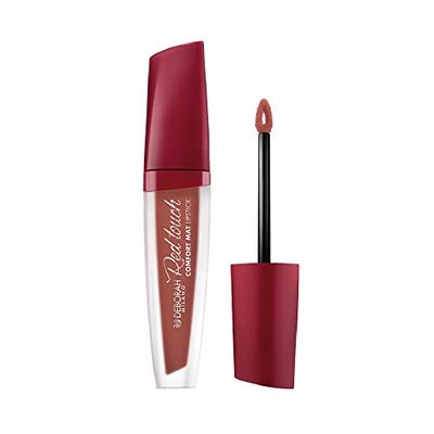 Deborah Milano - Red Touch Lipstick Rossetto Liquido Matte, N.14 Fancy Caramel, Colore Intenso e No Transfer, Dona Labbra Morbide e Vellutate, 4.5 gr