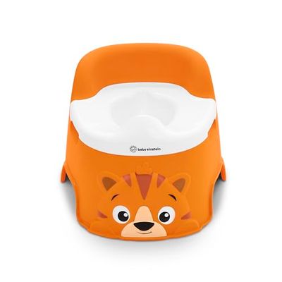 Baby Einstein, Pot Bébé Toilette Tinkle and Reveal Tiger, unisexe, Toilette enfant, avec protection contre les éclaboussures & récompense de changement de couleur, à partir de 18 mois