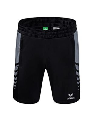 Erima Six Wings Worker Pantaloncini, Uomo, Nero/Grigio, 3XL