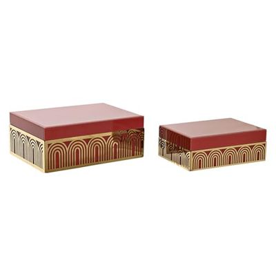 JOYERO SET 2 METAL MDF 25X18X10 2 SURT.