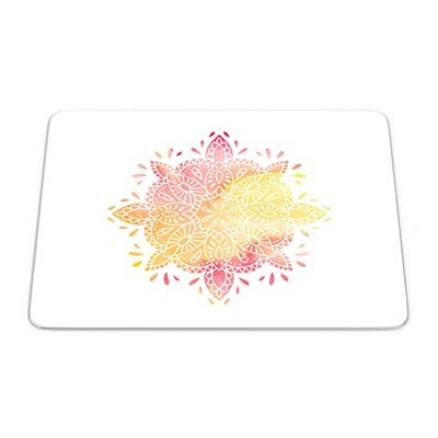 Bonamaison, Tappetino per mouse rettangolare, con stampa digitale, antiscivolo, per ufficio e casa, dimensioni: 22 x 18 cm